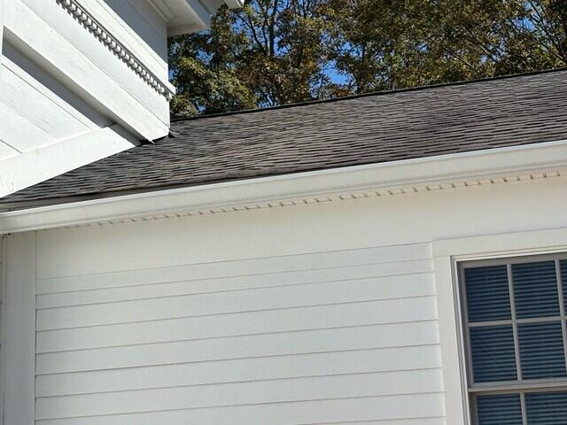 Gutters and Soffits after cleaning
