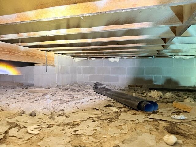 Unprotected Crawl Space with Moisture Concerns