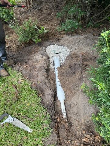 Installing Drainage Lines with Gravel Protection