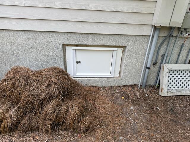 Secured Crawl Space Access Door