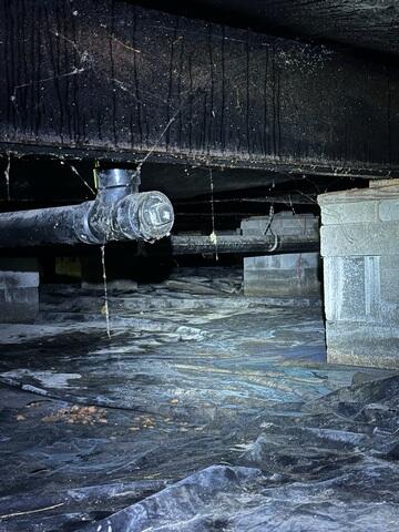 Nasty and Unsafe Crawlspace