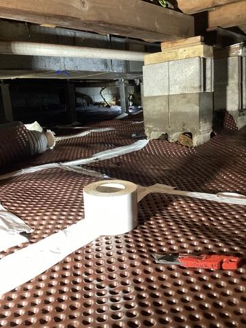 Crawl Space Drainage Matting