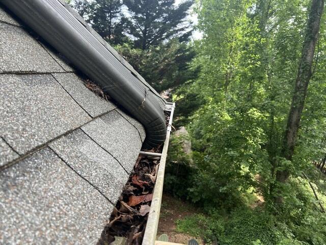 Clogged gutters