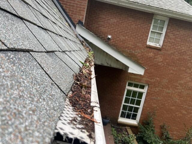 Broken gutter screens