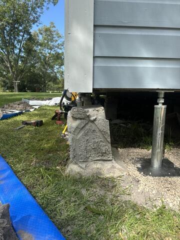 Leveling an Old Home in Alapaha, GA