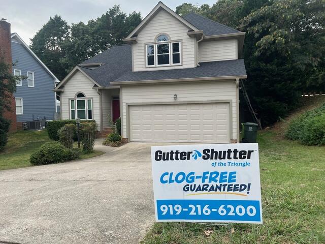 Front of home after gutter installation