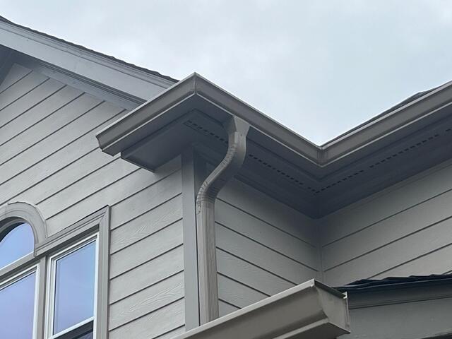 Front of home after gutter installation