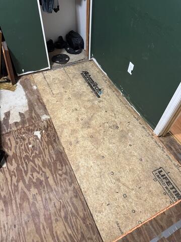 New Area of Subfloor Installed