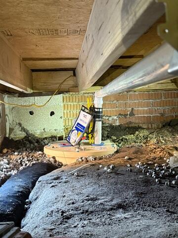 Sump Pump Installed