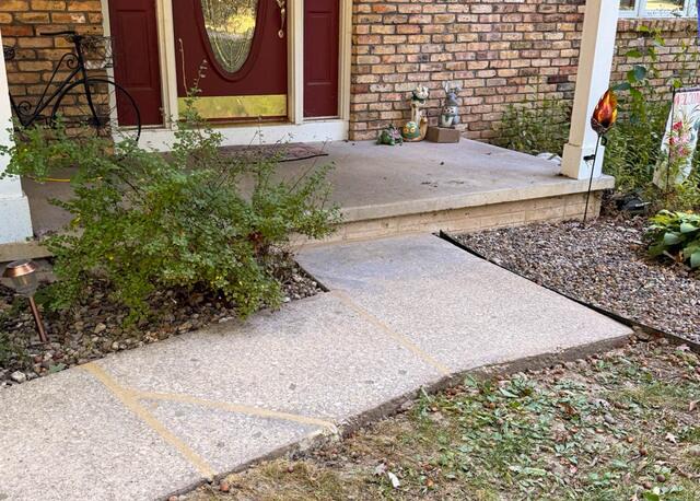 After Sidewalk Leveling