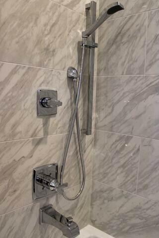 Close Up of Shower Controls