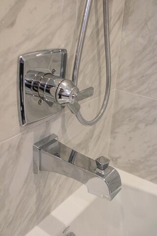 Close up of Shower/Bath Fosset