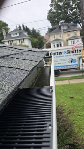 During Gutter Guard Installation