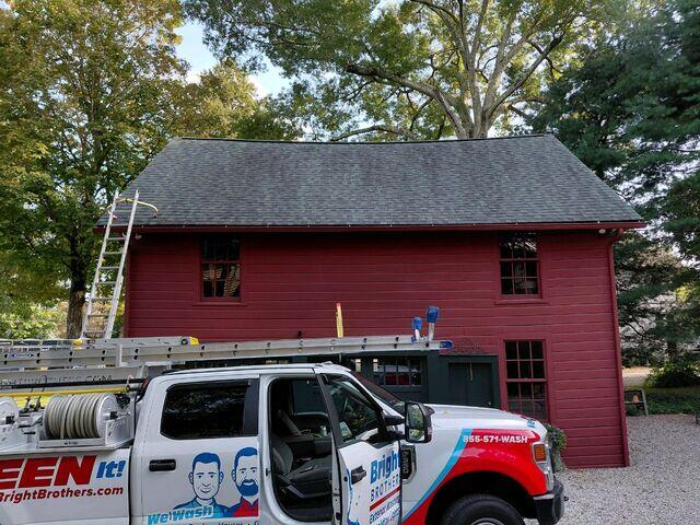 Barn Roof before cleaning