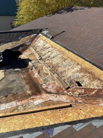 Rmoved the old asphanlt shingles