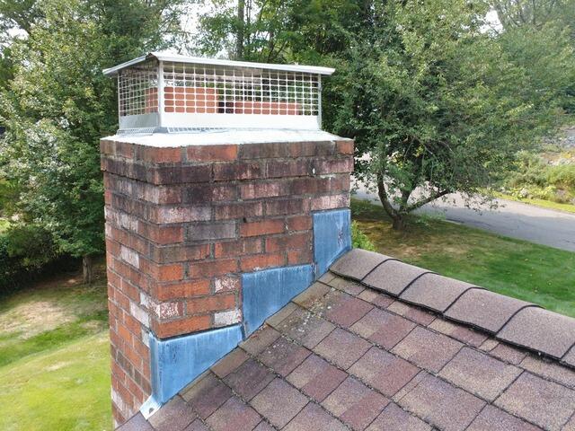Before: Mossy Shingles and Old Flashing