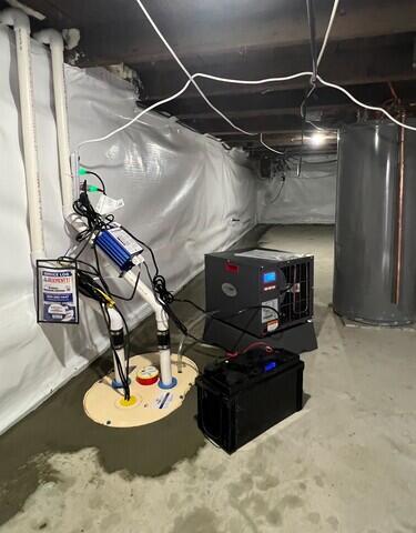 SaniDry Sedona Dehumidifier & TripleSafe Sump Pump