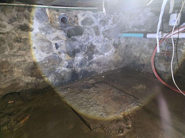 Fieldstone Foundation Wall Water Seepage