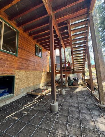 Pouring the Sauna Pad