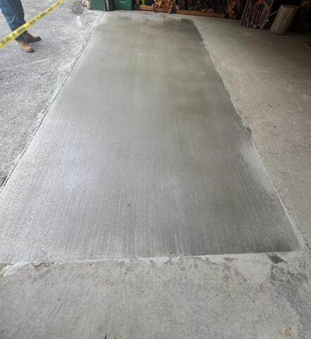Reinforced Garage Concrete Pad
