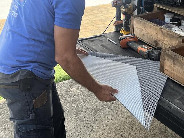 Fashioning a Louvered Vent Guard