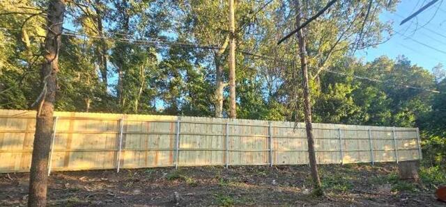 8' Privacy Natural / Galvanized Pressure Treated Wood Fence / Galvanized Posts