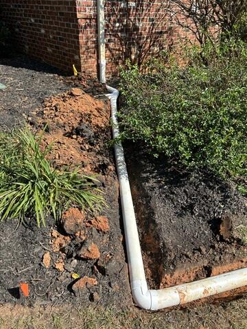 Downspout Extension and Drainage Line - Advance, NC