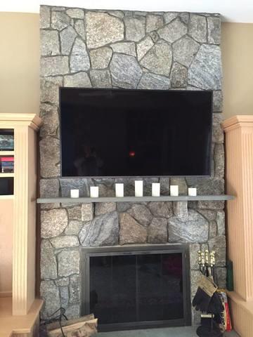 Finished Product- No Visible Wires in New Canaan, CT.