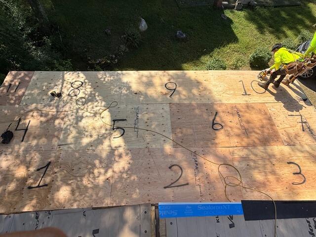 New Plywood Is Installed