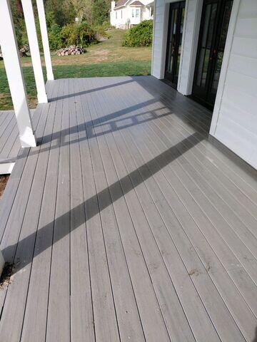 Porch before cleaning