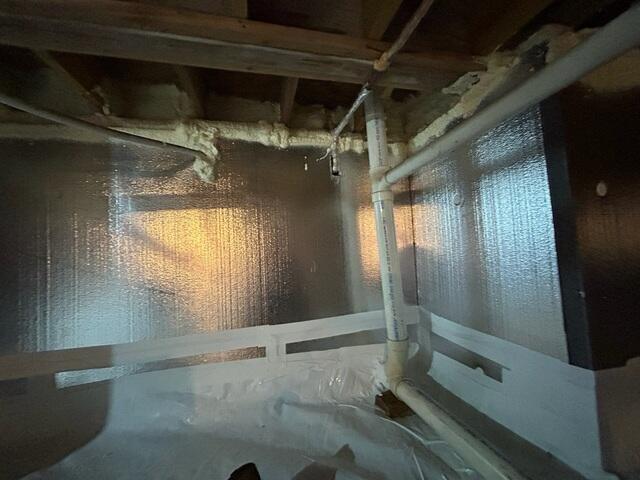 Air seal and insulate the rim joist