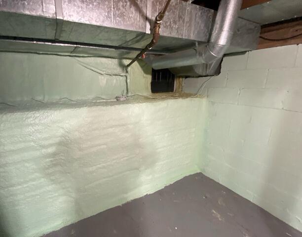 Coating blends in with painted walls