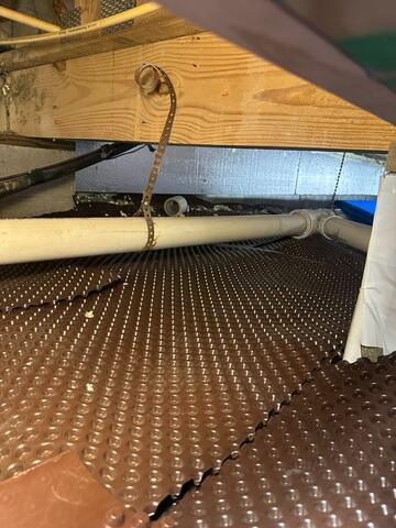 Drainage Matting Installed