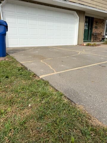 After Bettendorf Concrete Driveway Repair