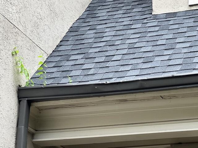 Storm-Damaged Gutter