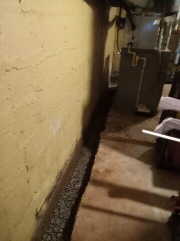 trench opened up