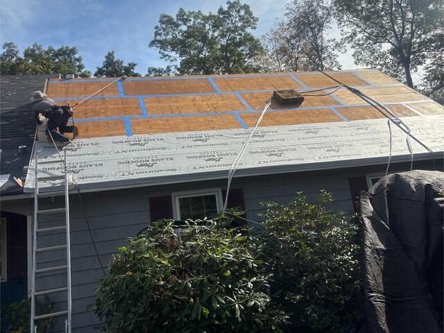 Seams Are Taped & Ice and Water Shield Is Installed