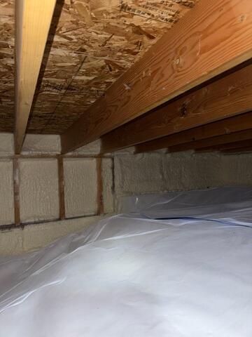 Spray Foam along the Foundation Walls