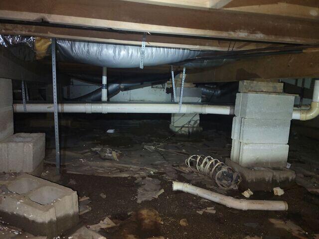 Wet Crawl Space in Cedarville, OH