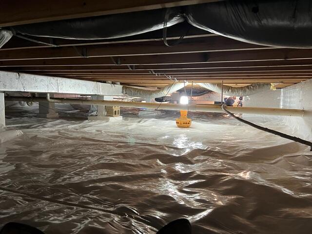 Finished Crawl Space Encapsulation in Cedarville, OH
