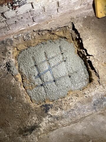 Concrete Footings with Rebar