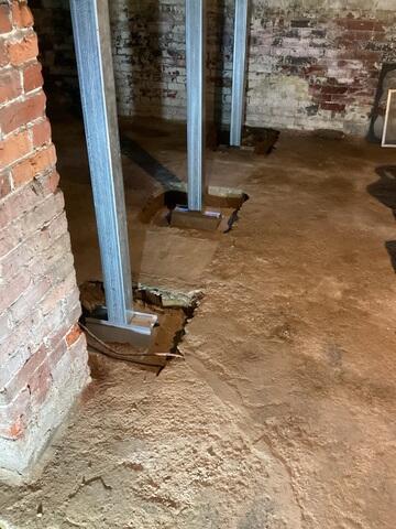 SmartJack Base Concreted into Foundation