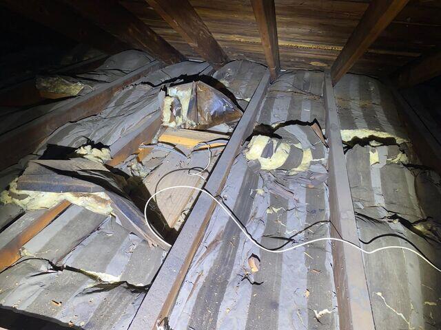 Old batt insulation