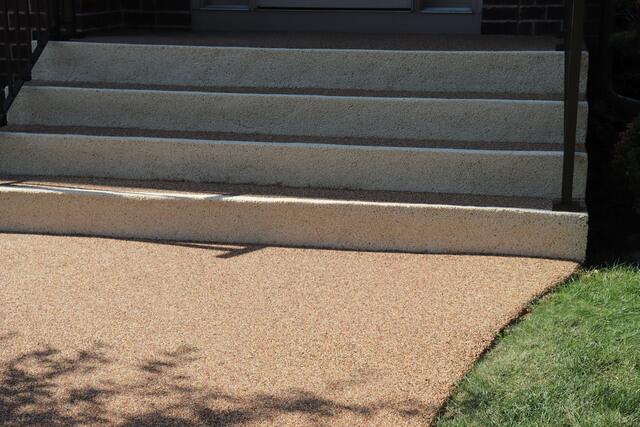 Blended Durastone Finish for Steps and Walkway