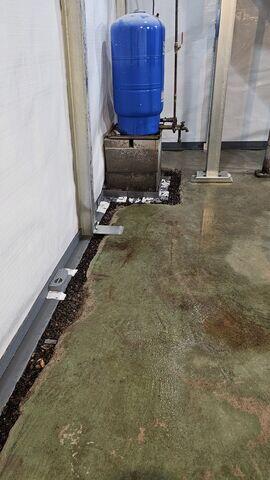 WaterGuard Installed Along Perimeter Before Concrete Pour