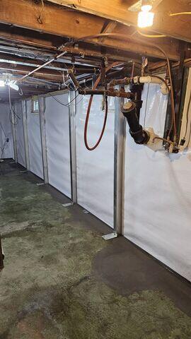 PowerBrace and CleanSpace Installed for Stability and Moisture Control