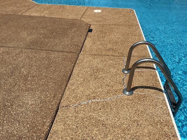 Pool Deck Sinking and Cracking