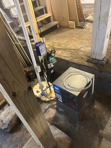 The TripleSafe Sump Pump and SaniDry Sedona