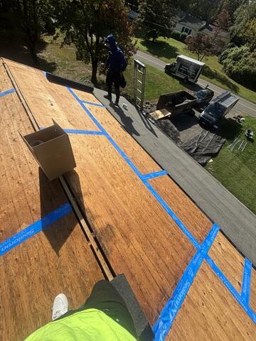 Seams Are Taped & Underlayment Is Installed
