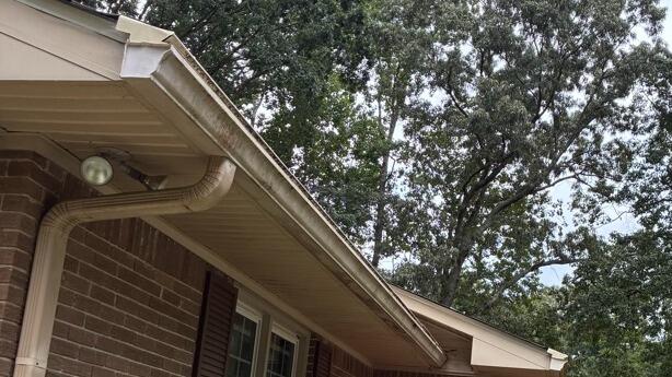 Black streaking on gutters